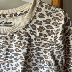 Leopard print sweater! Size xs!